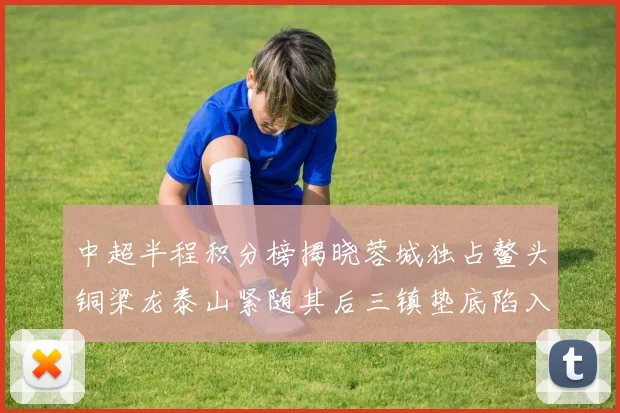 中超半程积分榜揭晓蓉城独占鳌头铜梁龙泰山紧随其后三镇垫底陷入困境